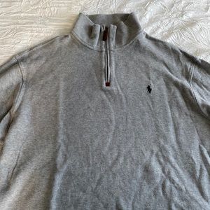Ralph Lauren Polo 1/4 zip grey shirt